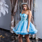 Stylish Short Blue Party Dress
