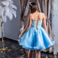 Stylish Short Blue Party Dress